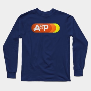 Distressed Vintage A & P logo 70's style Long Sleeve T-Shirt